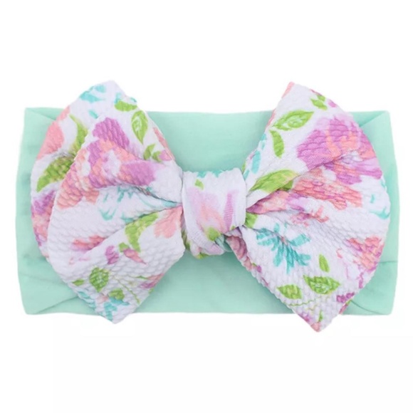 6pcs Baby  floral Print headband bow knot  multi colors - Picture 11 of 13